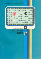 Blasto de Milton Bradley pour ordinateur Texas Instruments Ti99-4 et 4/A (complet, solid state cartridge)
