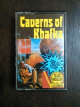 Caverns of Khafka. Four-way scrolling screen arcade action. Cosmi Software et US Gold pour Commodore C64 (cassette)