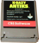 K-Razy Antics de K-Byte / CBS Software pour Atari 400 et 800 (cartouche seule)