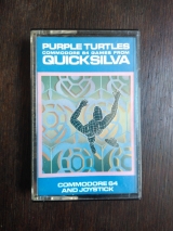 Purple Turtles. Commodore 64 Games from Quicksilva. Commodore 64 and Joystick (version cassette originale)