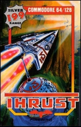 Thrust de Firebird (1986) pour Commodore 64 (version cassette)