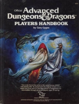 Players Handbook de Gary Gygax. TSR Inc., 1983