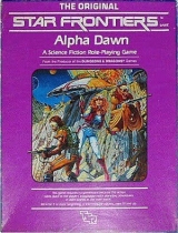 Star Frontiers. Alpha Dawn. Jeu de rôle dans un univers Space opera par TSR Hobbies, Inc. (1982)