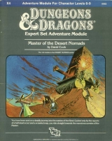 X4 Master of the Desert Nomads by David Cook. Adventure Module for Characters Levels 6-9. TSR Inc., 1983